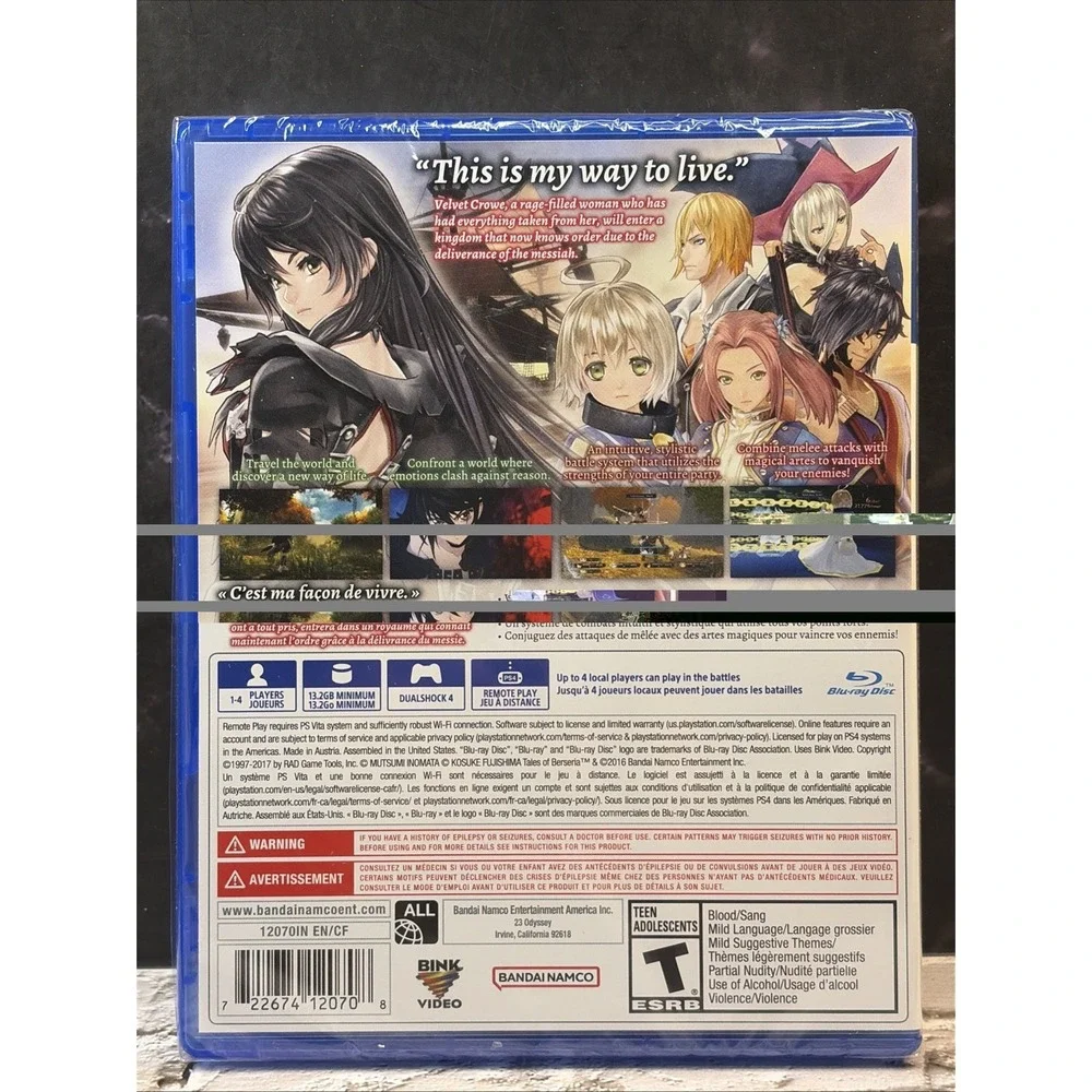 Tales Of Berseria - PS4 - PlayStation 4 - Brand New - Factory Sealed